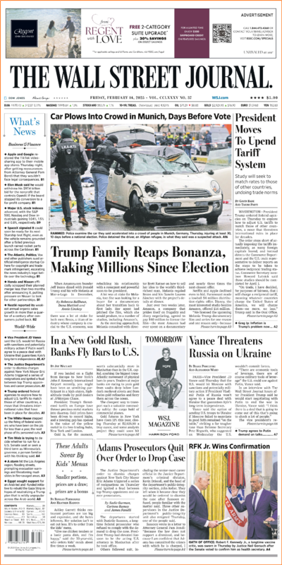 The Wall Street Journal February 14-2025