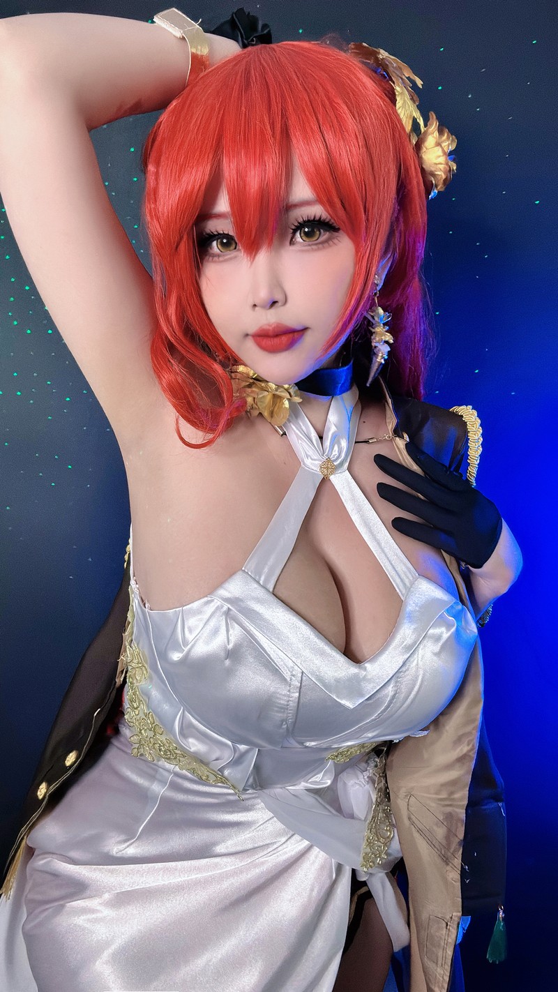 Hana Bunny 姬子 Cosplay写真｜崩坏 Himeko 高清图片合集[14P-70.9M]插图4