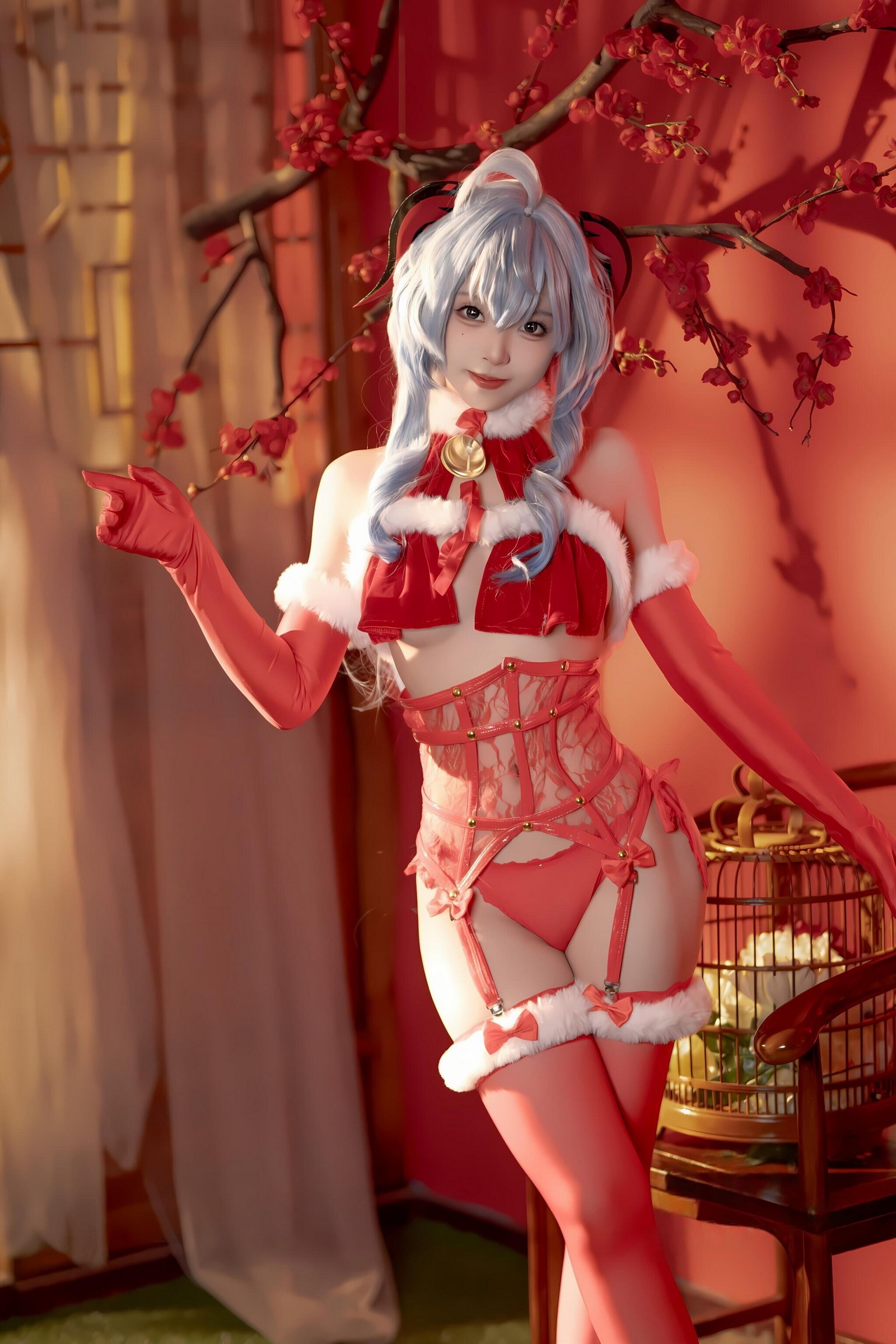 Bangni邦尼 – 甘雨新春 Cosplay 高清写真集（91P-8V-752.2MB）原神主题插图1