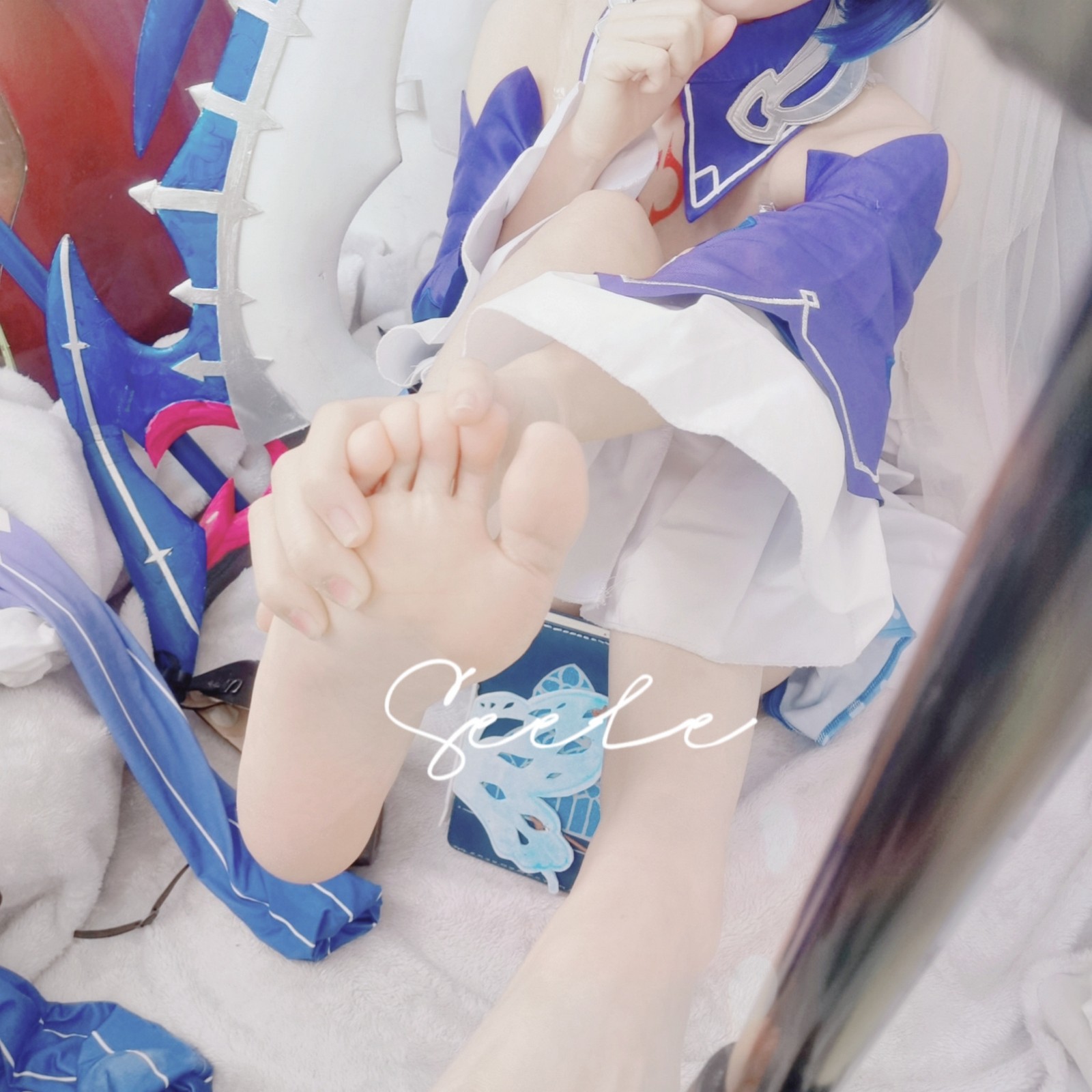 Seele麦麦希儿幻海梦蝶写真集｜梦幻蓝色系高清图集（168P-229.3M）插图4