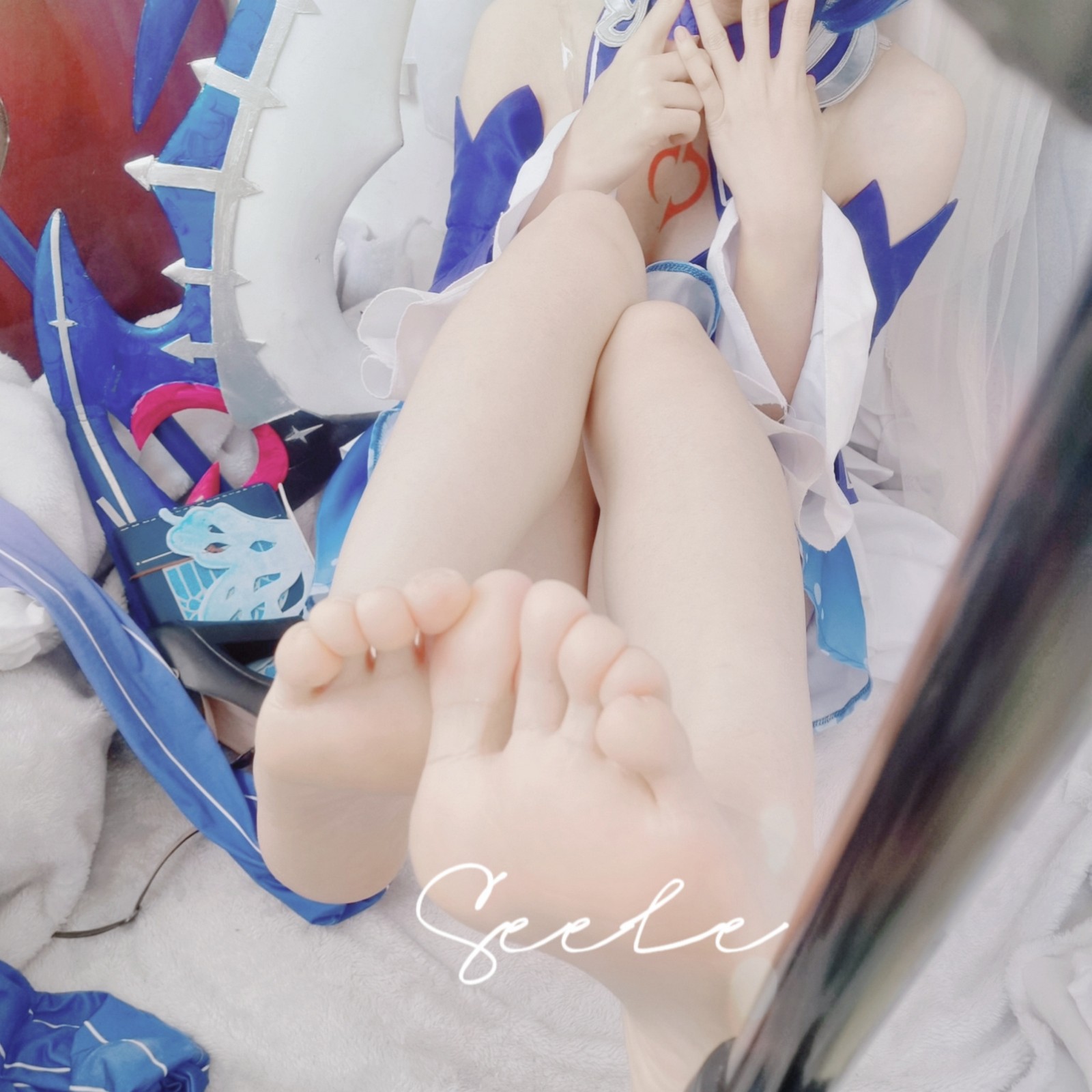 Seele麦麦希儿幻海梦蝶写真集｜梦幻蓝色系高清图集（168P-229.3M）插图6