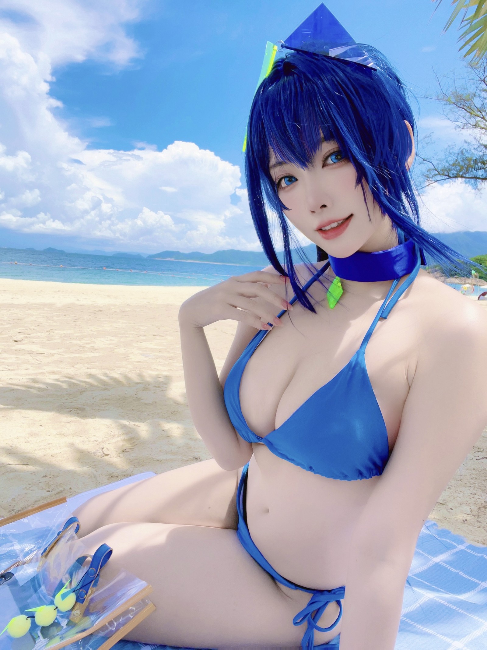 宮本桜 新泽西 泳装 Cosplay 写真｜碧蓝航线夏日主题（18P｜67MB）插图7
