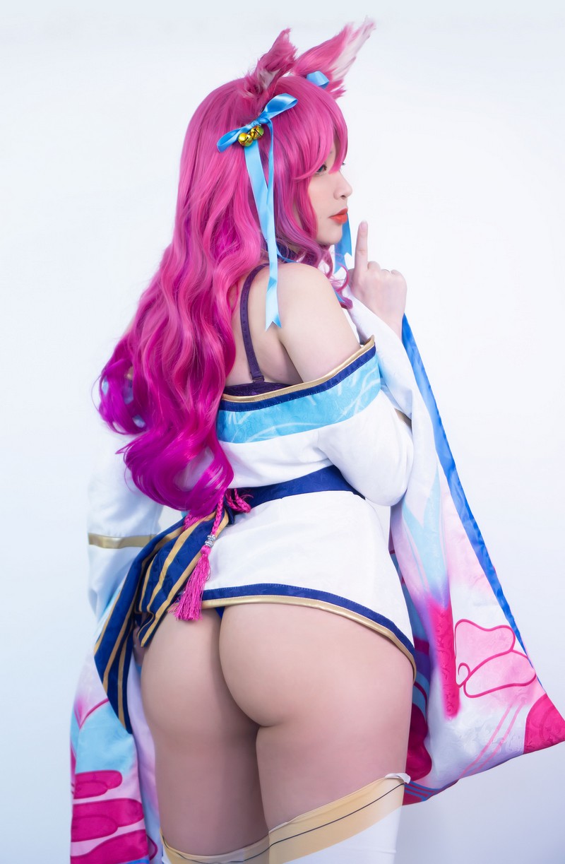 Hana Bunny 灵魂莲华阿狸 Cosplay写真｜Spirit Blossom Ahri 高清图片合集[9P-10.8M]插图2