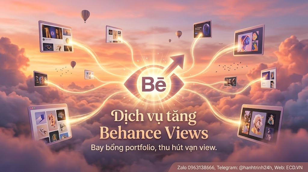 dịch vụ tăng behance views tốt nhất cho project