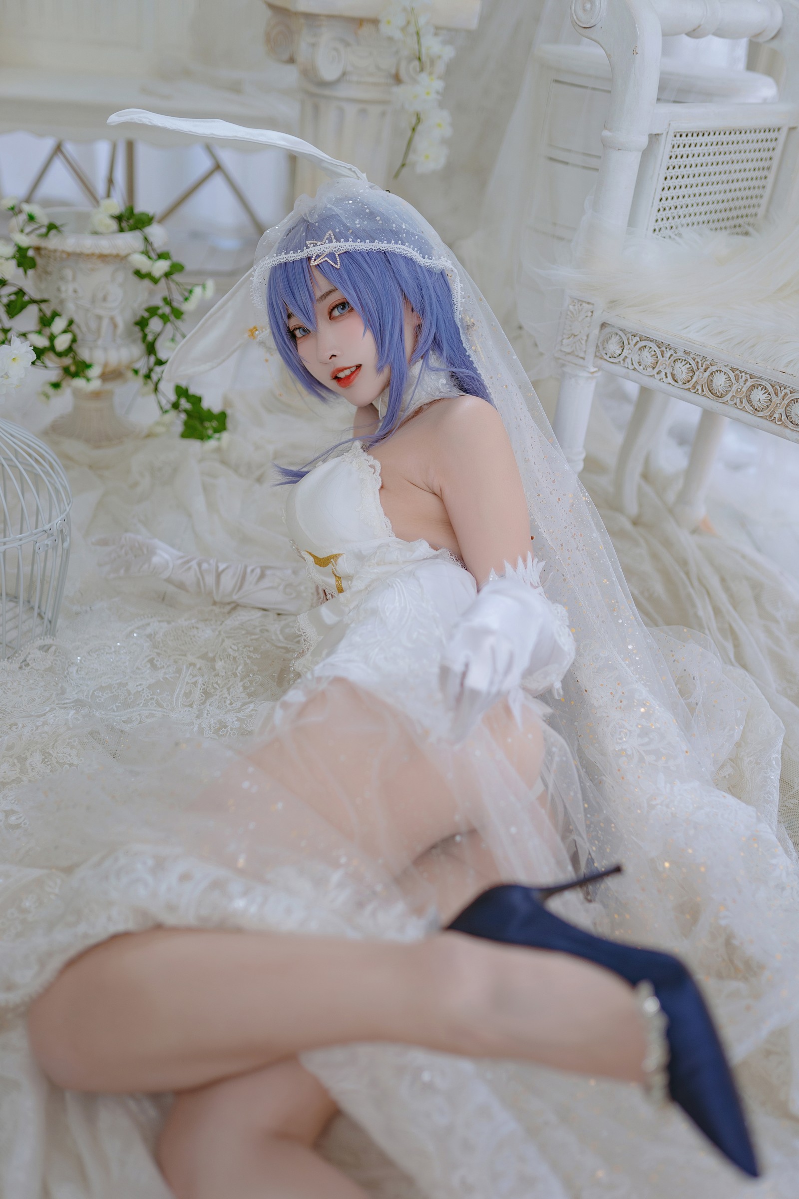 宮本桜 花园花嫁 Cosplay 写真集｜婚纱主题 高清图集（27P｜307MB）插图4