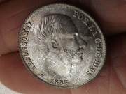 20 centavos de peso Alfonso XII. Manila 1885.  93-DEA44-B-7-C3-D-4-CC8-A7-FA-10-EAE744-A5-EC
