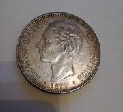 5 pesetas 1877. Alfonso XII IMG-20190430-232346