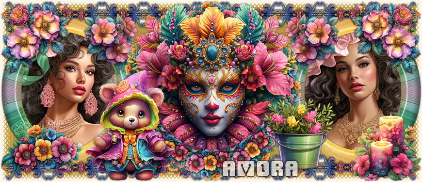 Mascara Carnaval amora