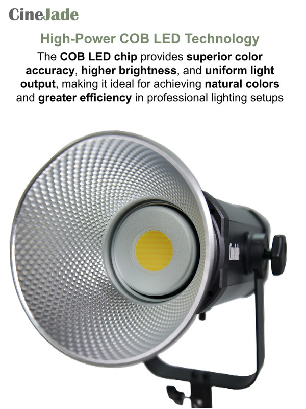 Cinejade 200W LED COB Video Light2