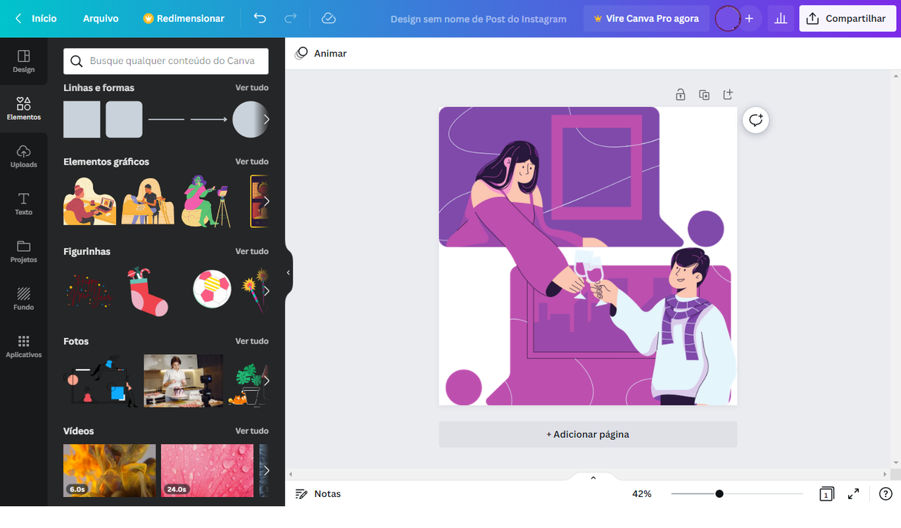 Como animar seus designs com o criador de GIFs Canva?