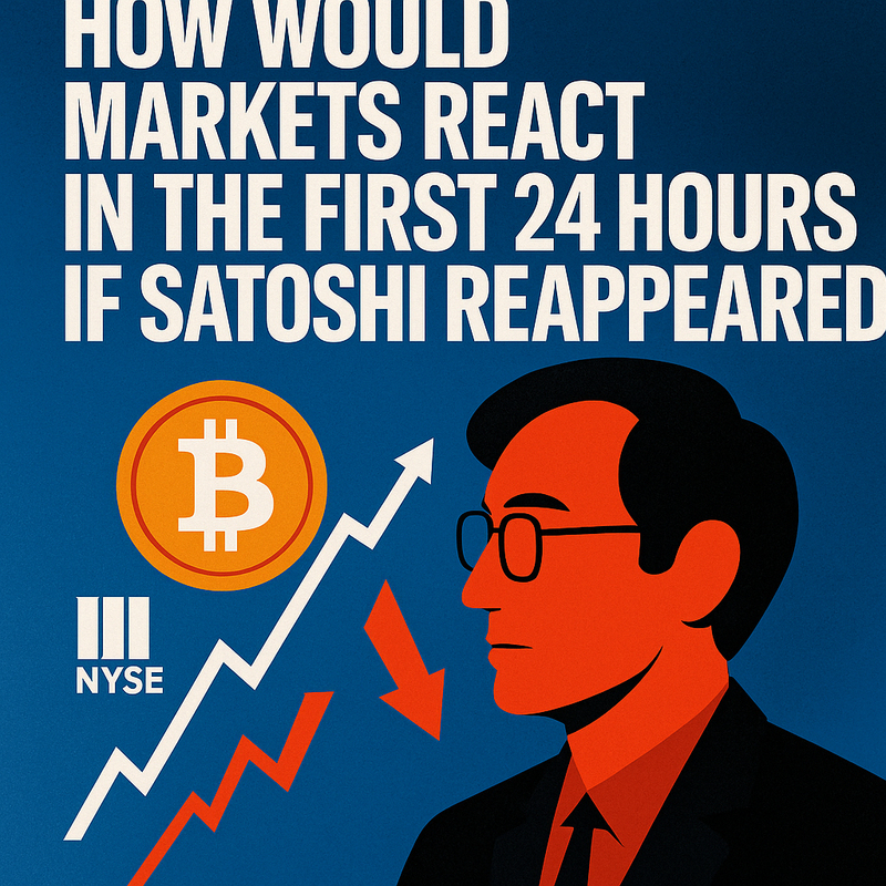 How would markets react in the first 24 hours if Satoshi reappeared