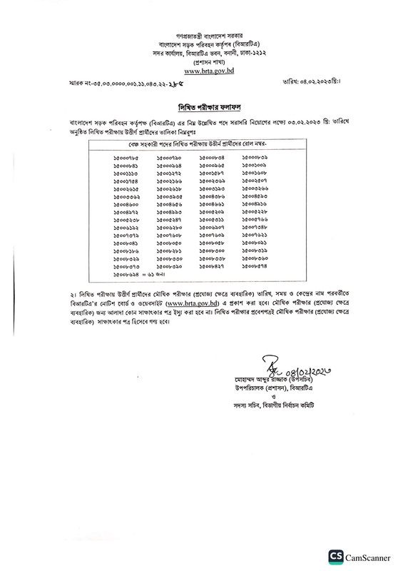 BRTA-Bench-Assistant-Exam-Result-2023-PDF-1