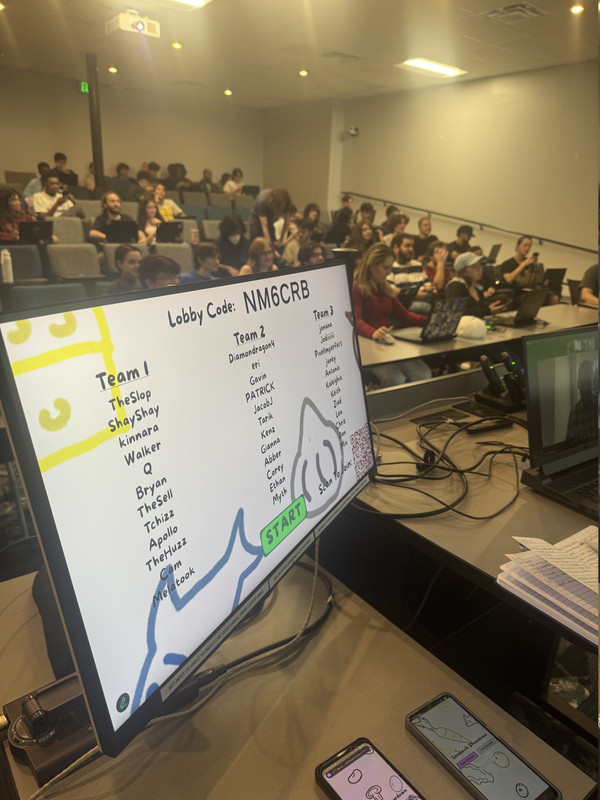 Classroom playtest of Sandwich Showdown during live review