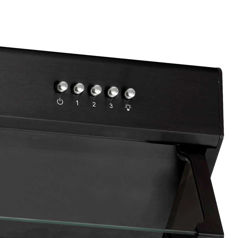 Extractor de grasa de pared Drija Compatto 60 en color negro.