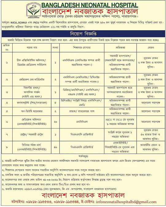 Bangladesh-Neonatal-Hospital-Job-Circular-2026