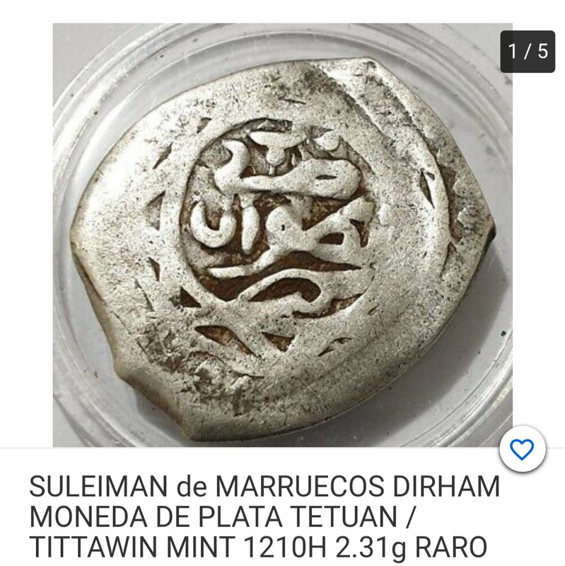 Dirham. Marruecos (s. XIX) Abd al-Rahman IMG-20200218-070236