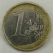 1 EURO  España  año 2003.  TALADRO IRREGULAR 8-ACA1-AE8-4406-4771-BBD5-0062-EFD88538
