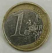 * ERROR * TALADRO IRREGULAR 1 € ESPAÑA año 2003. Dedicado el amigo ffosiles. 8-ACA1-AE8-4406-4771-BBD5-0062-EFD88538