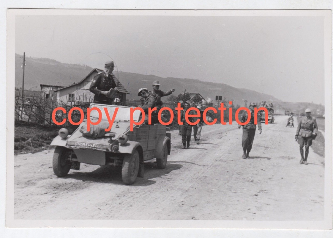 Orig. Foto VW 82 KÜBELWAGEN FUNK SONDERVERBAND 287 GrenRgt 92 Ju