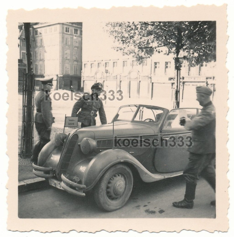 Straßburg Frankreich Wehrmacht BMW PKW FK 599 Ve