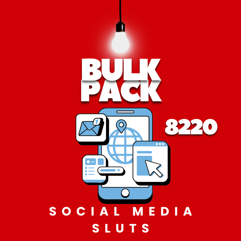 📱Bulk Pack📱Social Media Sluts🎮#8220
