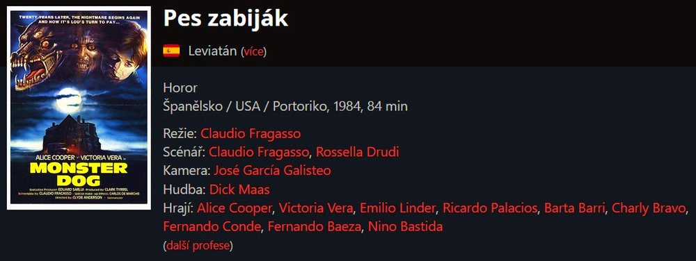 Pes zabiják / Leviatán (1984)