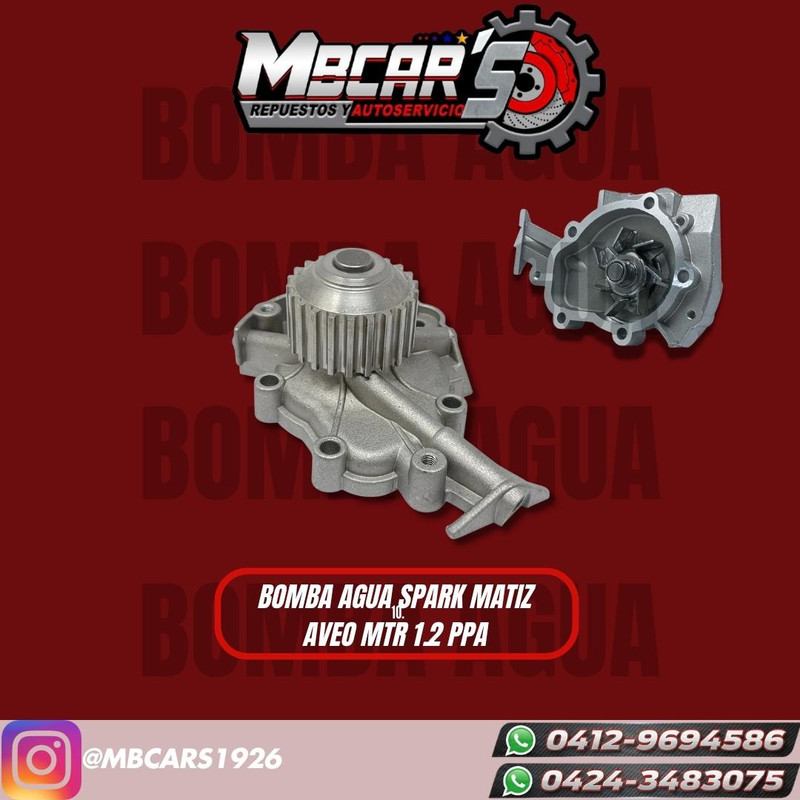 BOMBA DE AGUA CHEV SPARK / MATIZ / AVEO 1.2 