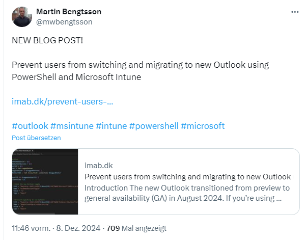 Prevent New Outlook app