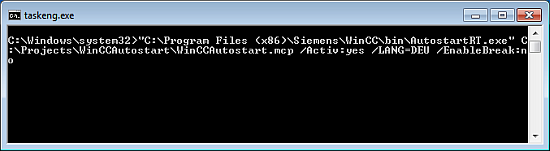 Autostart WinCC Autostart WinCC