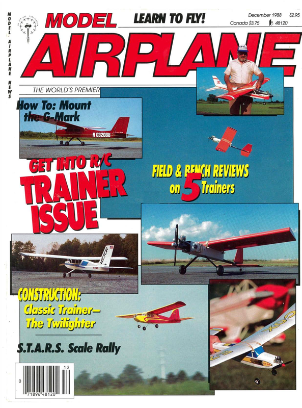 COX R/C E-Z Bee On Cover Of Model Airplane News Magazine (1988 - December Issue)... 1988-12-Model-Airplane-News-COX-E-Z-Bee-1of10