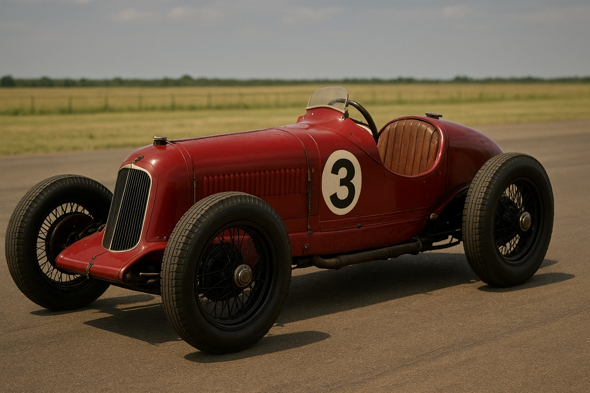 Vintage wyścigowy samochód z lat 30.