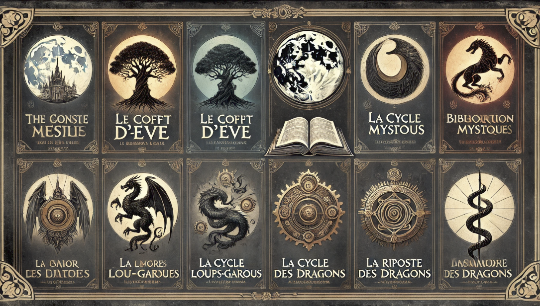 Carte cosmique des univers : Atlantis, Argra, La Bibliothèque mystique, Fondateurs, Loups-garous, Dragons…