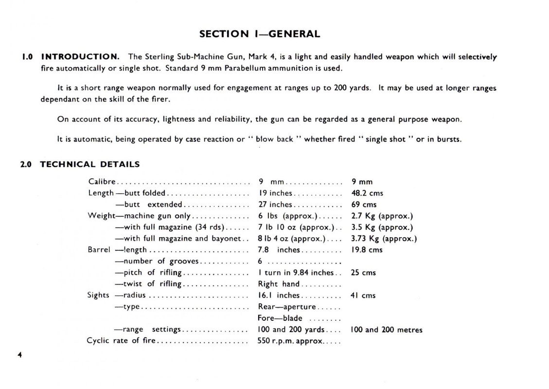 Sterling sub-machine gun user handbook 04
