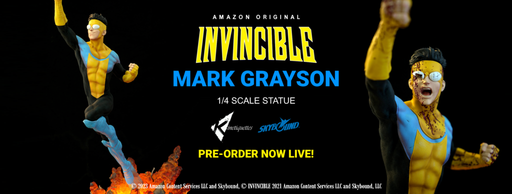 Kinetiquettes : Invincible – Mark Grayson 1/4 Statue FBBanner-Mark-Grayson-PO