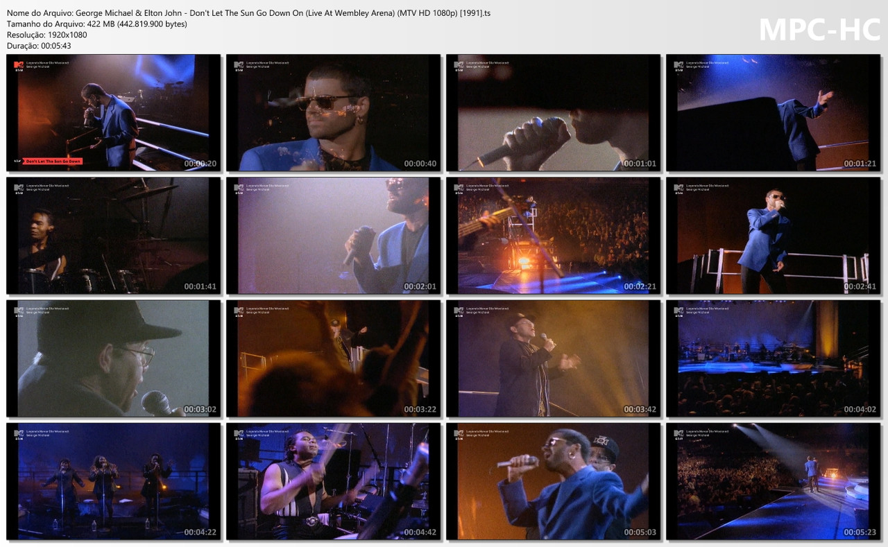 George Michael & Elton John - Don't Let The Sun Go Down On (Live At Wembley Arena) (MTV HD 1080p) [1