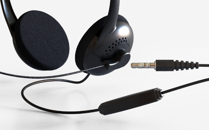 Una persona usando los audífonos XTH-230, mostrando su diseño cómodo y liviano.