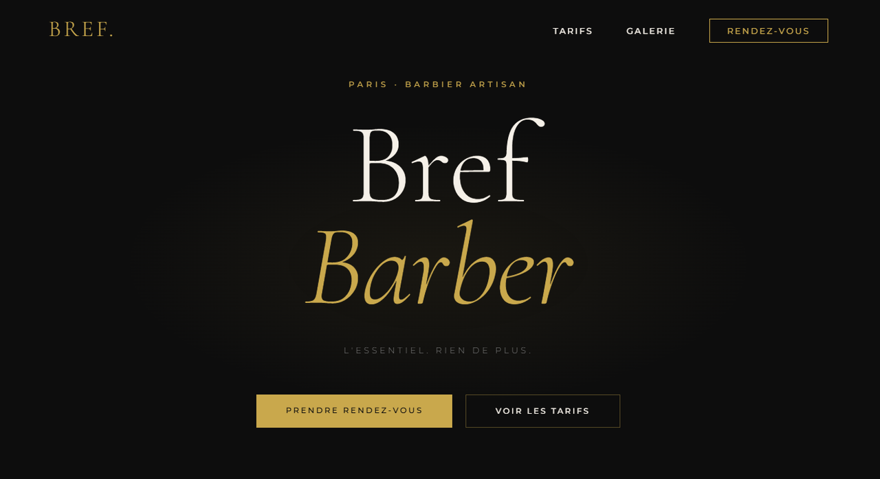 Site vitrine de coiffeurs