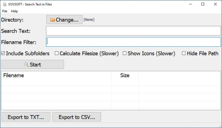 VovSoft Search Text in Files 3.1