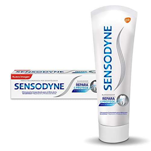 Amazon: SENSODYNE REPARA & PROTEGE BLANQUEADOR PASTA DENTAL PARA DIENTES SENSIBLES, 100 G