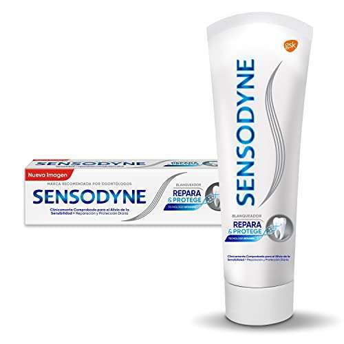 Amazon: SENSODYNE REPARA & PROTEGE BLANQUEADOR PASTA DENTAL PARA DIENTES SENSIBLES, 100 G 
