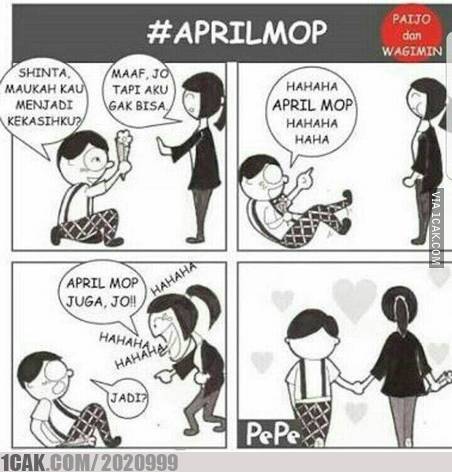 meme kocak April Mop