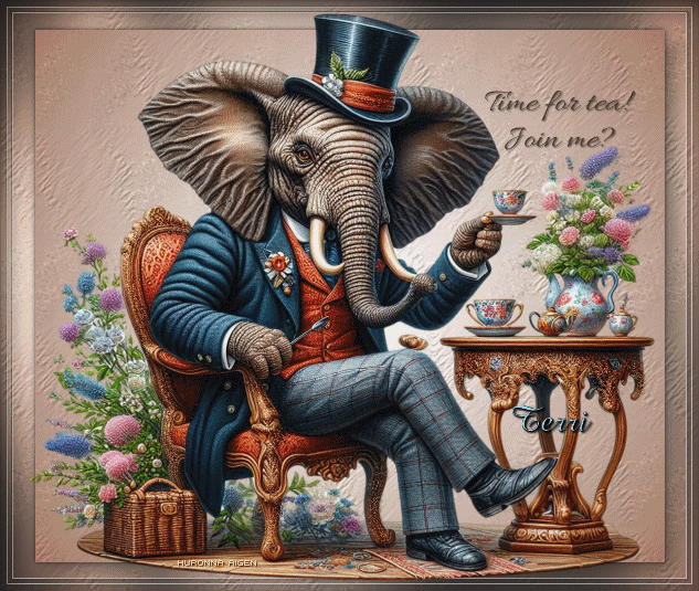 Huronna AI Time For Tea Tag Hur26