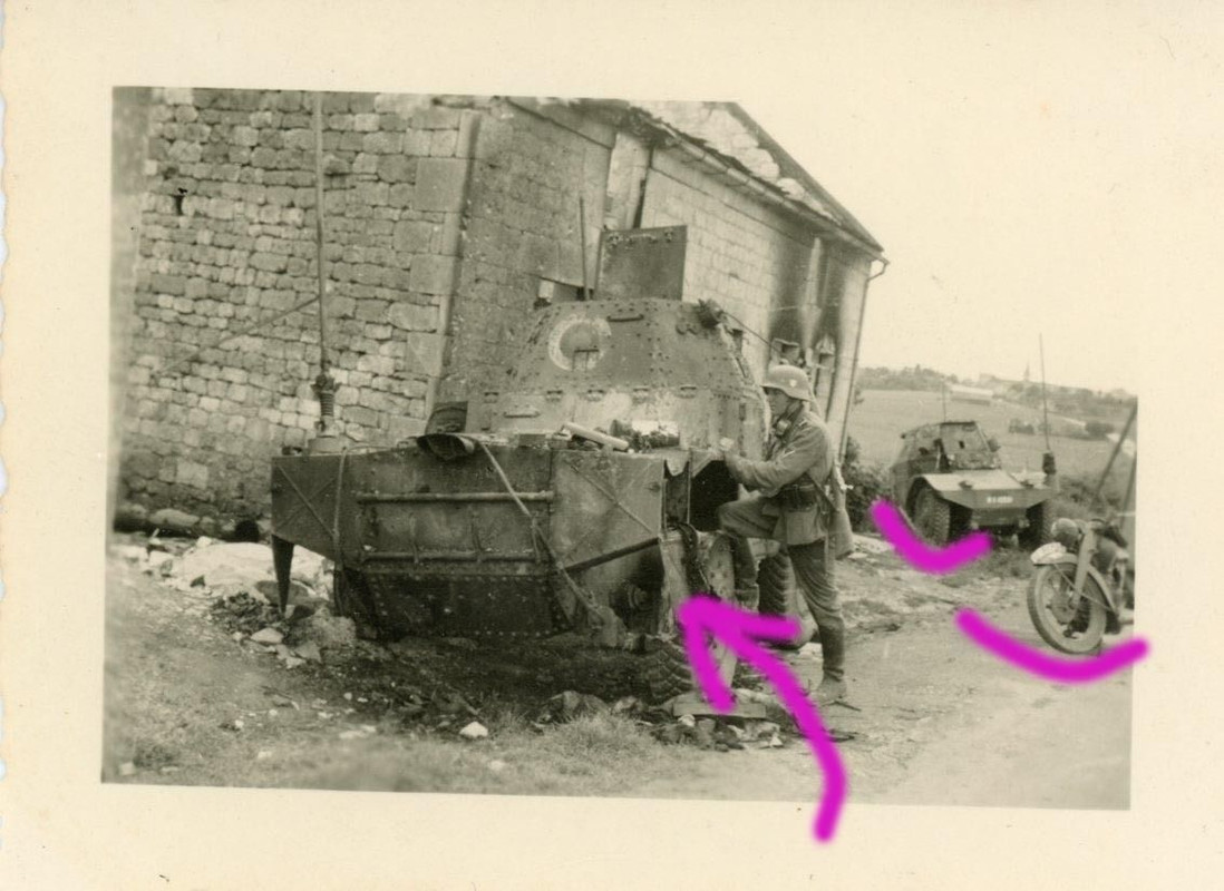 Dizy-le-Gros Tank panzer Panhard Kämpfe Frankrei