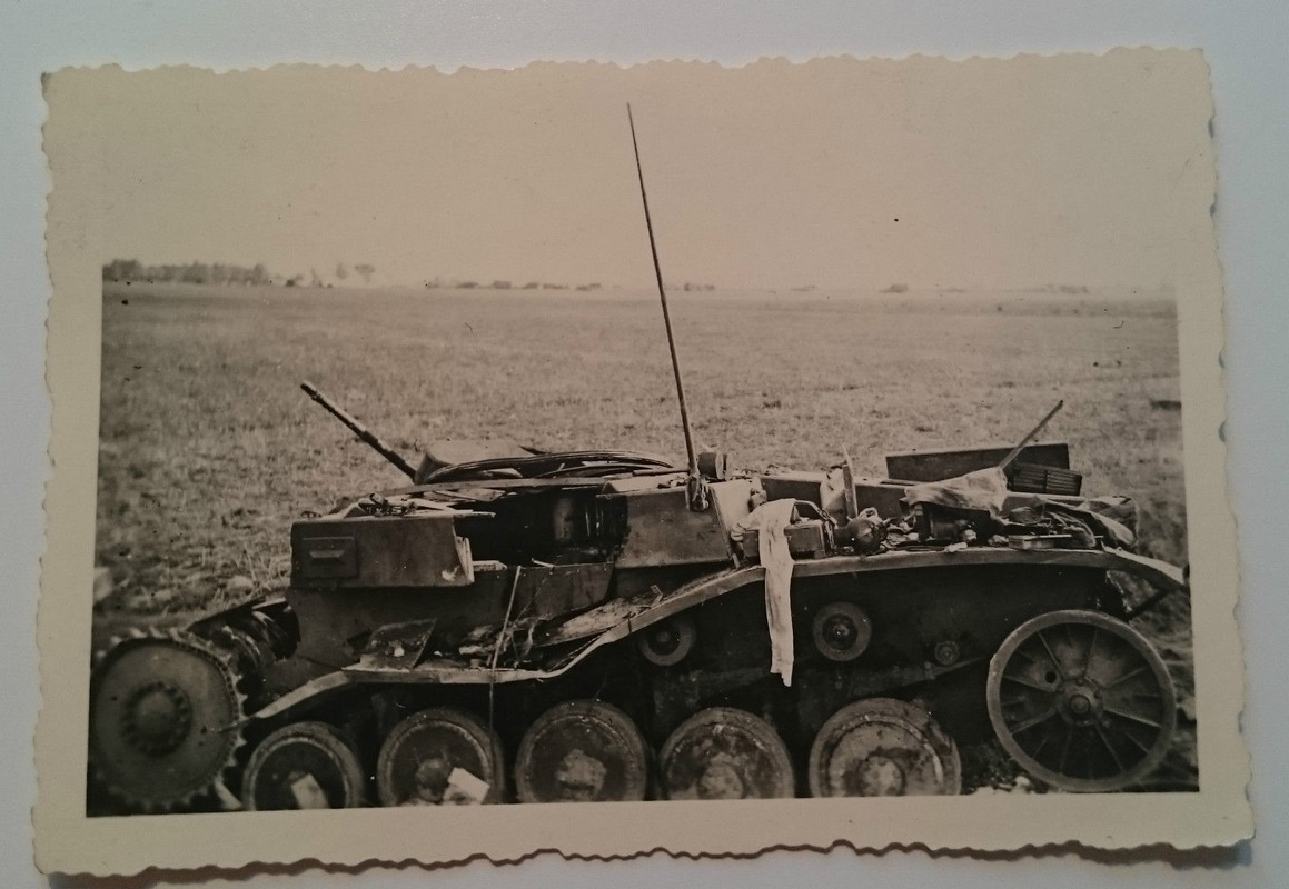 zersörter Panzer, Volltreffer, Polen