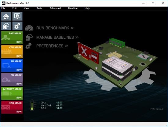 PassMark PerformanceTest 10.0 Build 1009 Multilingual