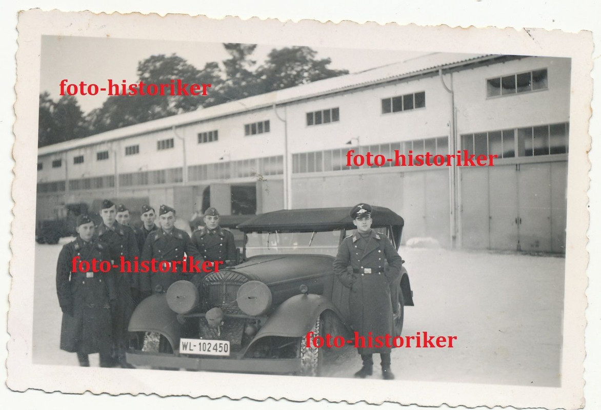 Kameraden LW mit PKW Kübelwagen HORCH 830 Tarnsc