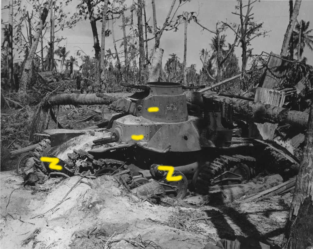 Imperial Japanese Navy (IJN) tank Ha-Go, Makin A