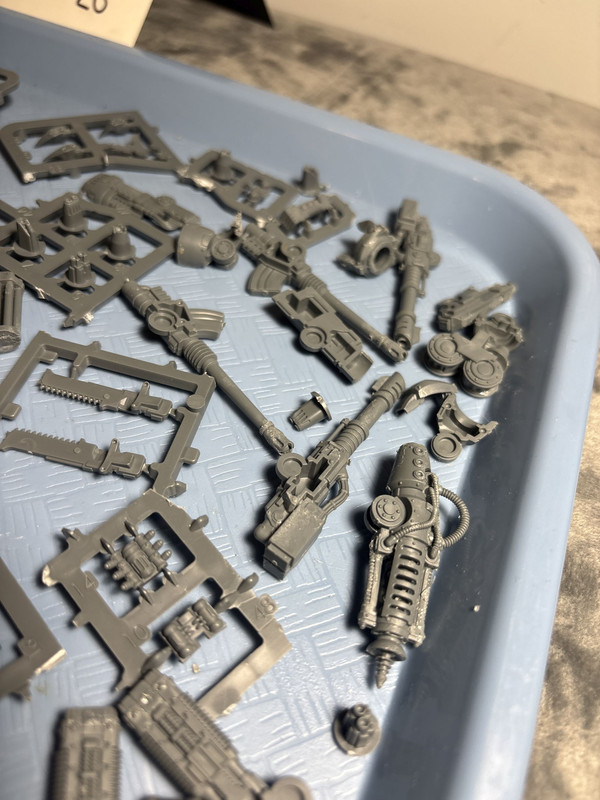 Dreadnoughts Bits Sprues Partial Builds 09