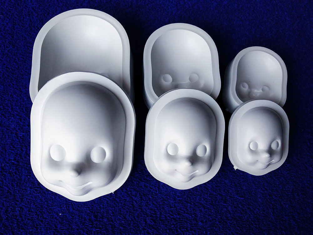 Molde para fomi caras fofuchos inyector de fondant velas porcelana