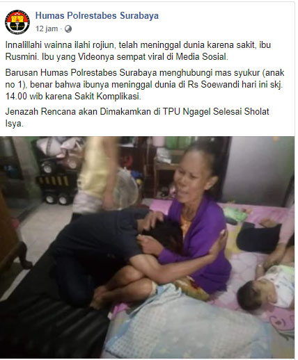 Postingan Humas Polrestabes Surabaya